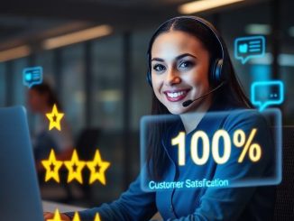 Panduan kerja customer service profesional dan tips menangani pelanggan marah agar mendapatkan rating bintang 5.